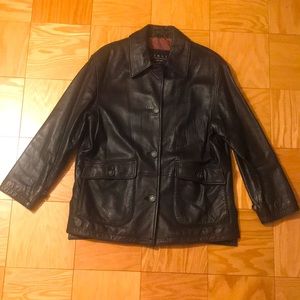 Winlit vintage men's leather jacket. Size L
